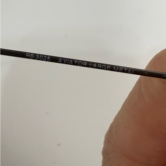 Ray Ban aviator sunglasses RB 3025 aviator large metal - Picture 6 of 7